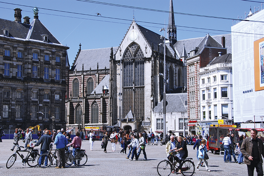 4 el corazon de Amsterdam,plaza Dam y Nieuwe Kerk(iglesia nueva) _ger