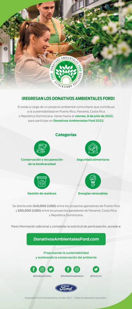 EMPRESARIALES  | PROGRAMA DONATIVOS AMBIENTALES FORD